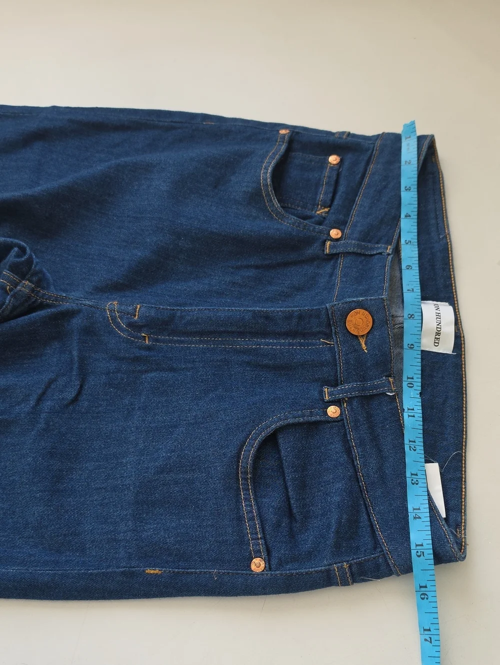 Won Hundred, dark blue, slim or straight-fit denim jeans